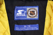 90's Starter Vancouver Canucks Hockey Puffer Jacket - Jacket - Thrifted Threads