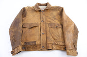 90's Startown Brown Leather Sherpa Lined Jacket - Jacket - Thrifted Threads