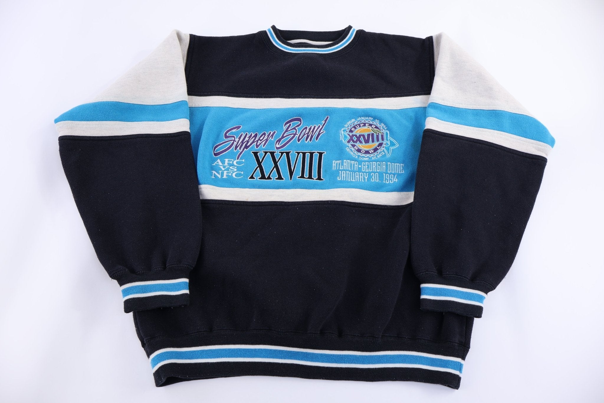 90's Super Bowl Georgia Dome Sweatshirt - Sweatshirt - Thrifted Threads