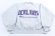 90's Tampa Bay Devil Rays Embroidered Russell Athletic Sweatshirt - ThriftedThreads.com