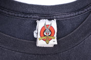 90's Tasmanian Devil Biker Graphic T-shirt - Shirts & Tops - Thrifted Threads