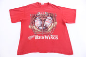 90's Tasmanian Devil Red Wings Detroit Graphic T-shirt - Shirts & Tops - Thrifted Threads