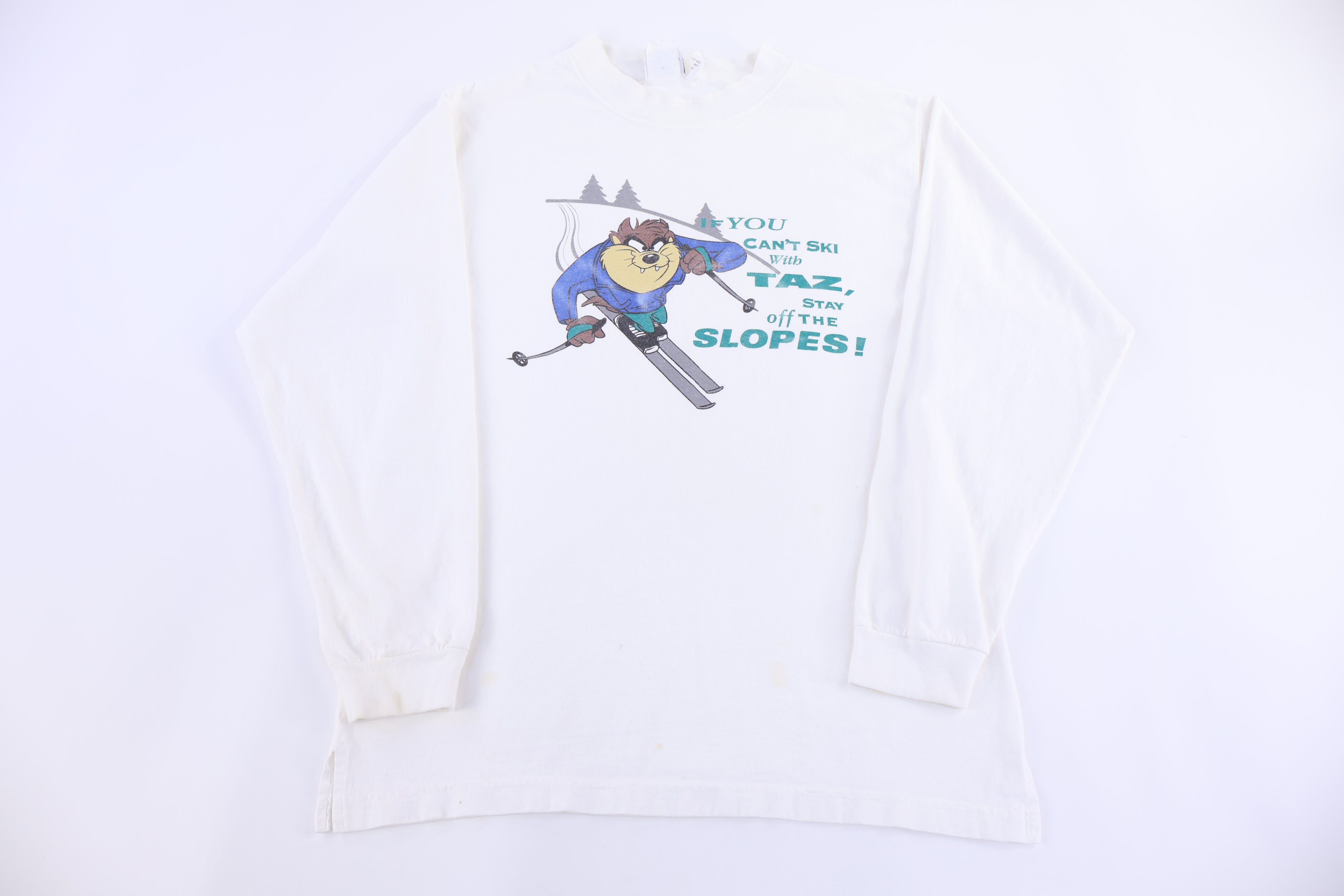 90's Taz The Devil Skiing LS T-shirt - Shirts & Tops - Thrifted Threads