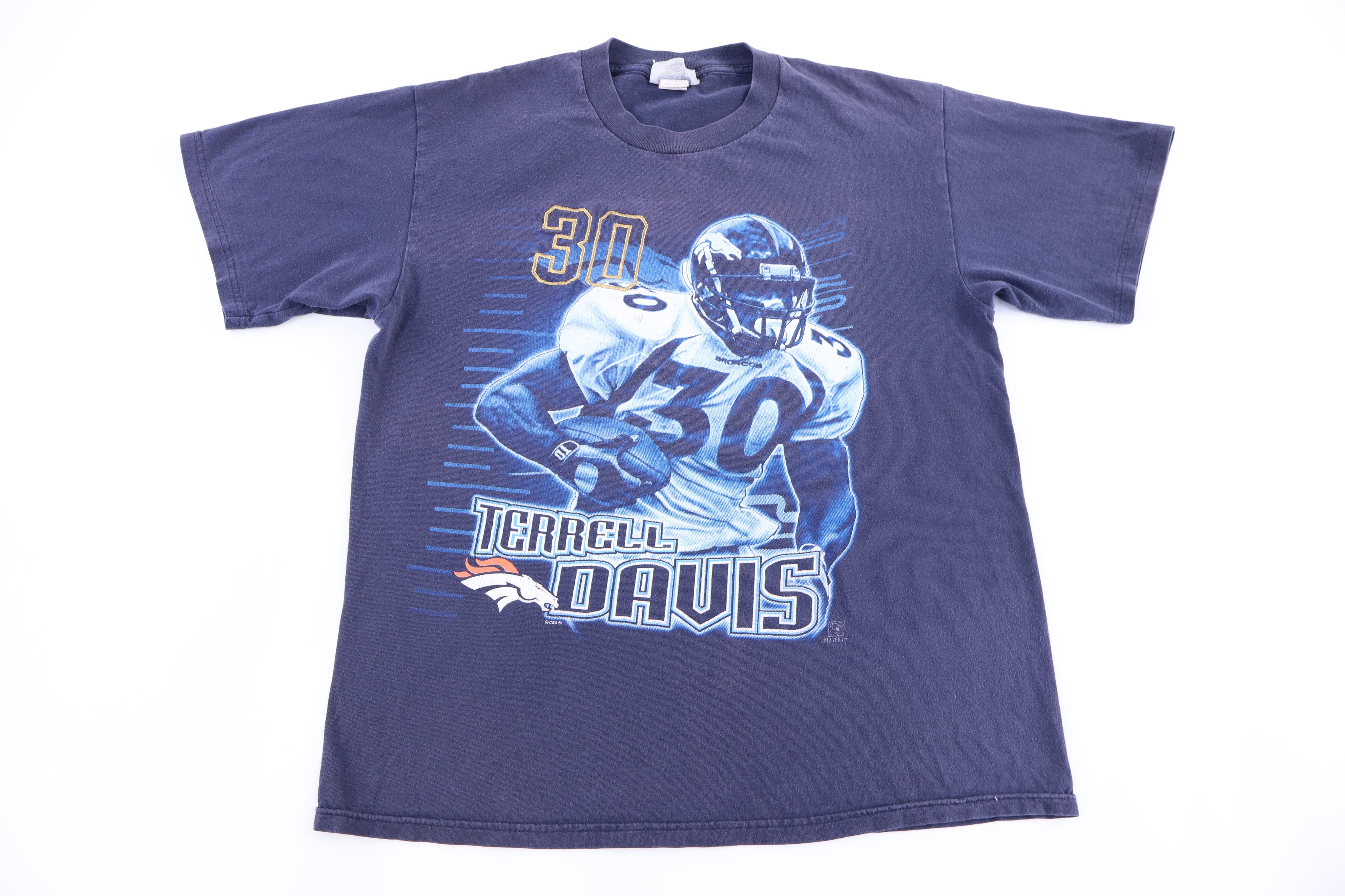 90's Terrell Davis Denver Broncos Football T-shirt - Shirts & Tops - Thrifted Threads