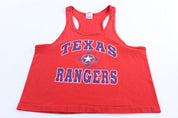 90's Texas Rangers Baseball Red Tank Top - ThriftedThreads.com