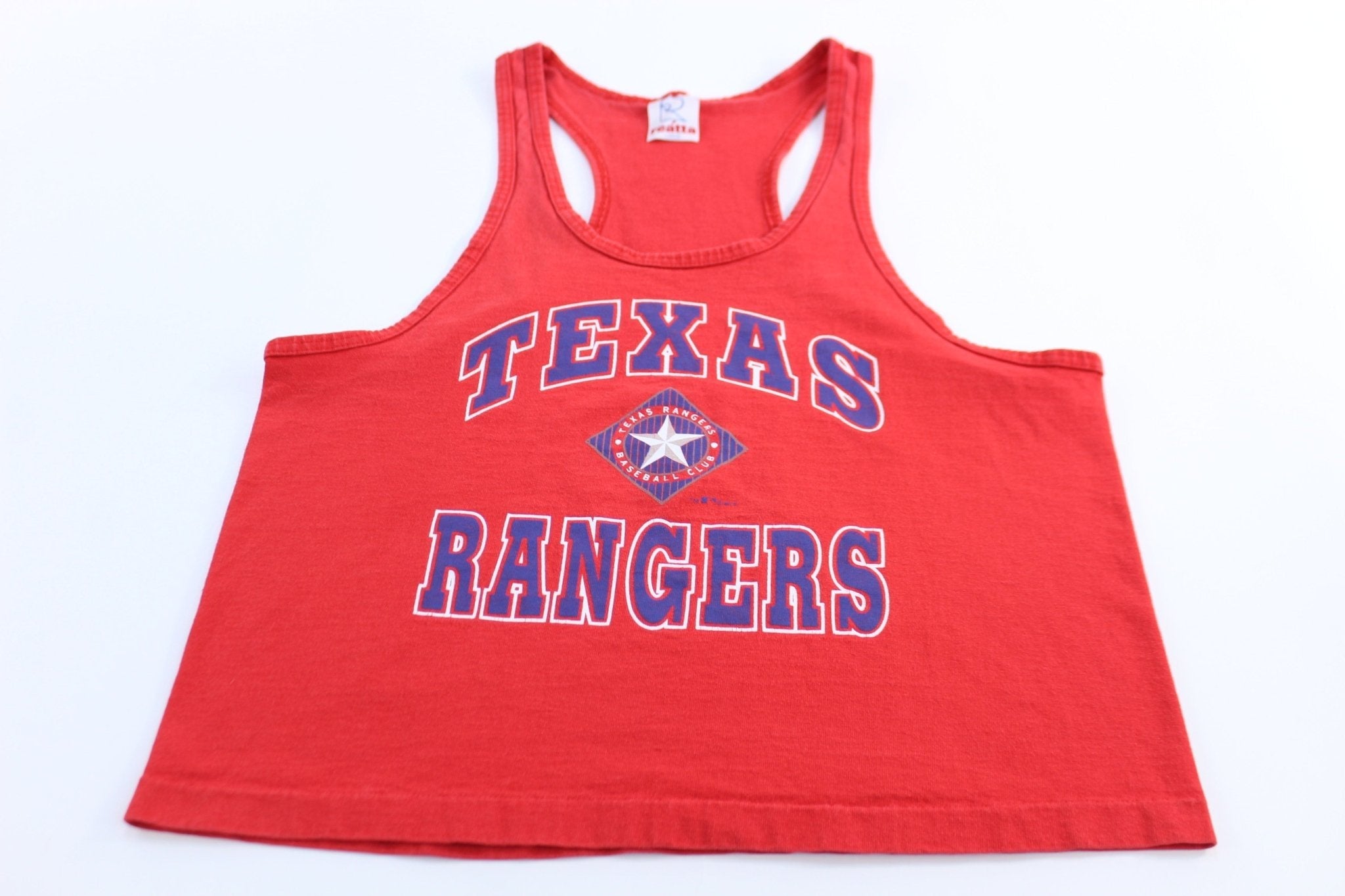 90's Texas Rangers Baseball Red Tank Top - Jerseys/Tanks - Thrifted Threads