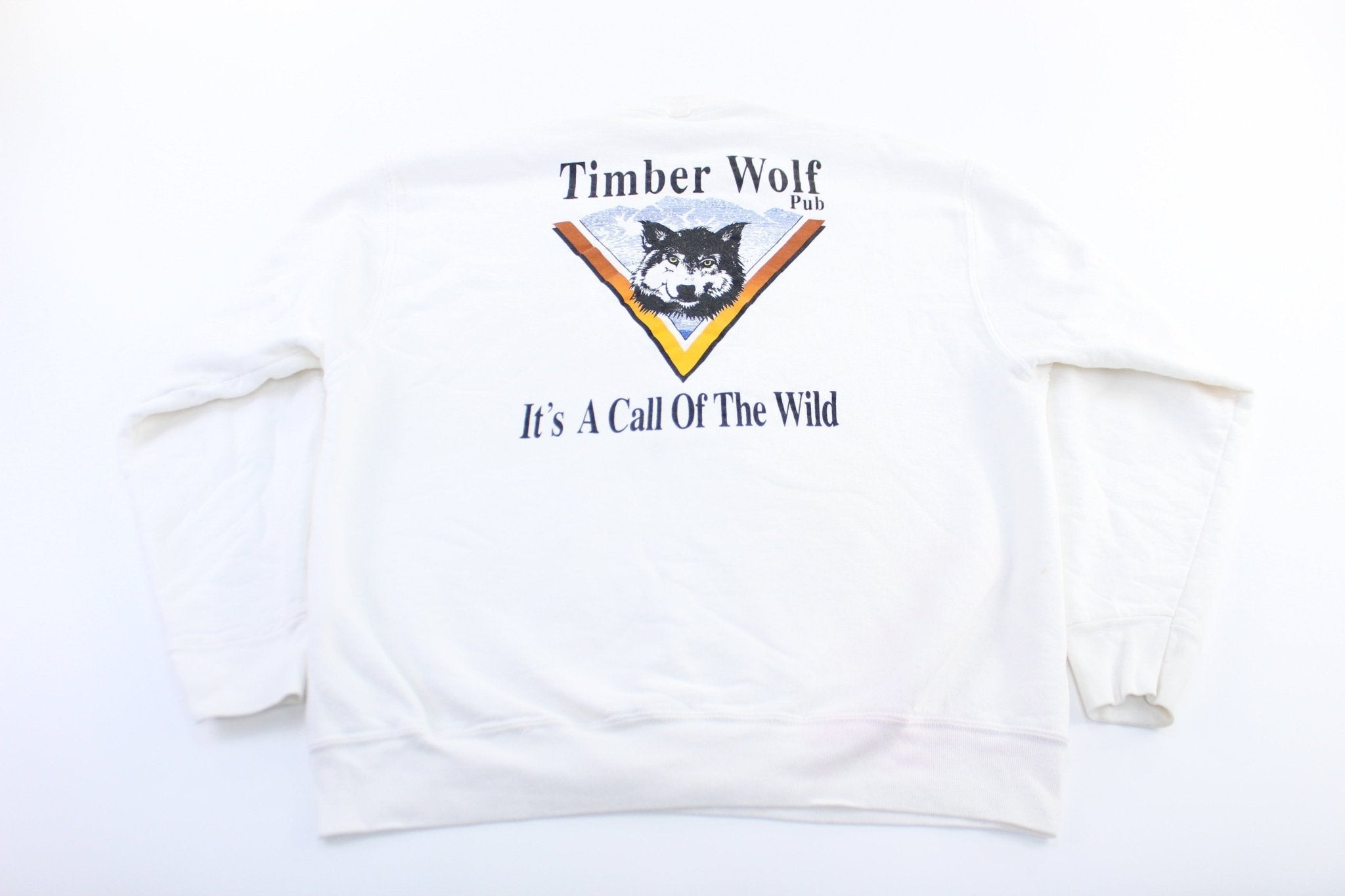 90's Timber Wolf Pub Sweatshirt - Sweatshirts - Thrifted Threads