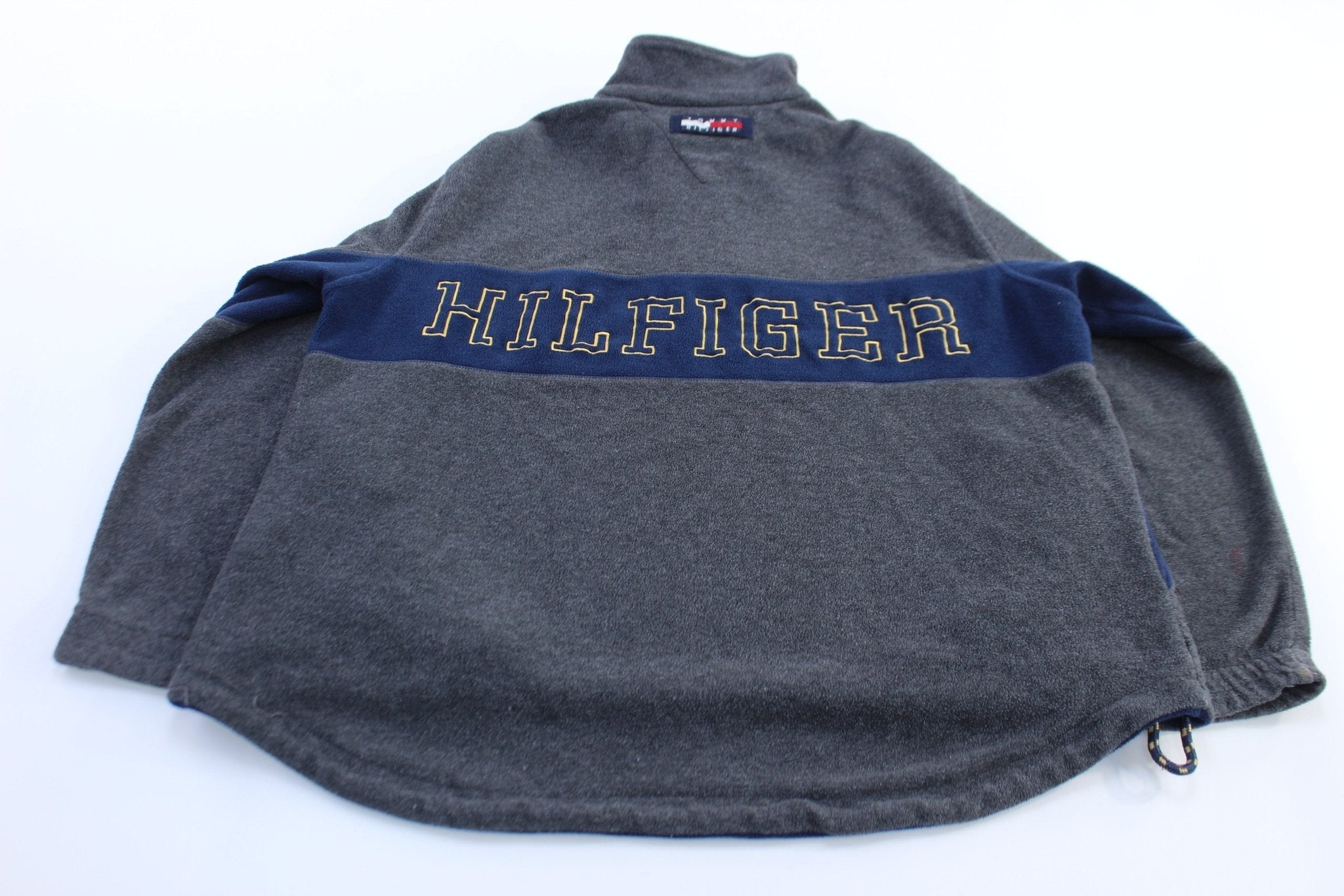 90's Tommy Hilfiger Embroidered Fleece Half Zip Pullover - Jackets - Thrifted Threads