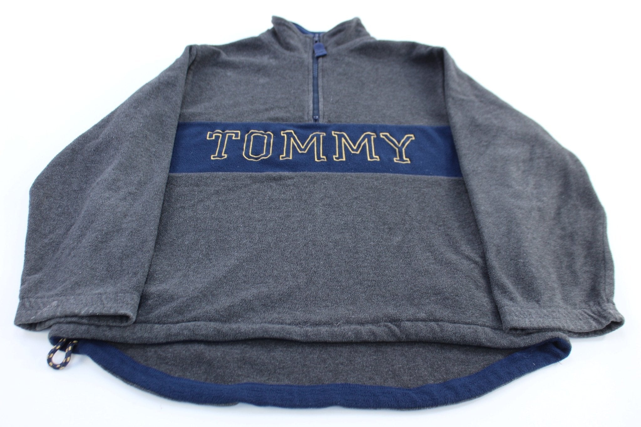 90's Tommy Hilfiger Embroidered Fleece Half Zip Pullover - Jackets - Thrifted Threads