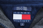 90's Tommy Hilfiger Embroidered Fleece Half Zip Pullover - Jackets - Thrifted Threads