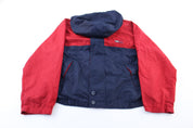 90's Tommy Hilfiger Embroidered Logo Navy Blue & Red Zip Up Jacket - ThriftedThreads.com
