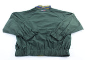 90's Tommy Hilfiger Logo Patch Green Zip Up Jacket - ThriftedThreads.com