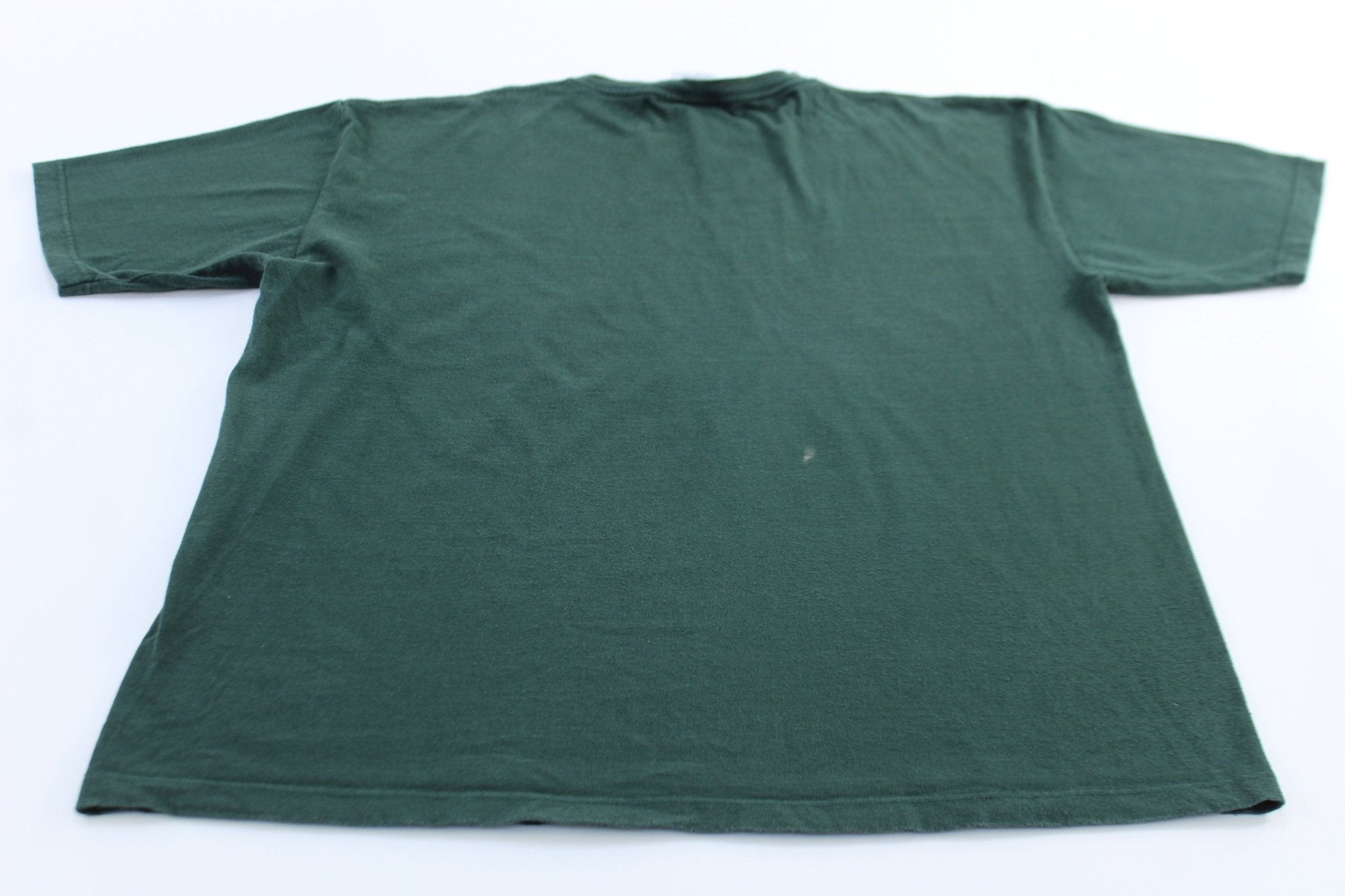 90's Tommy Hilfiger USA Big Flag Green T-Shirt - ThriftedThreads.com