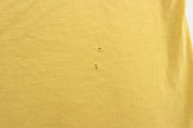 90's Tommy Hiliger Crest Logo Yellow T-Shirt - ThriftedThreads.com