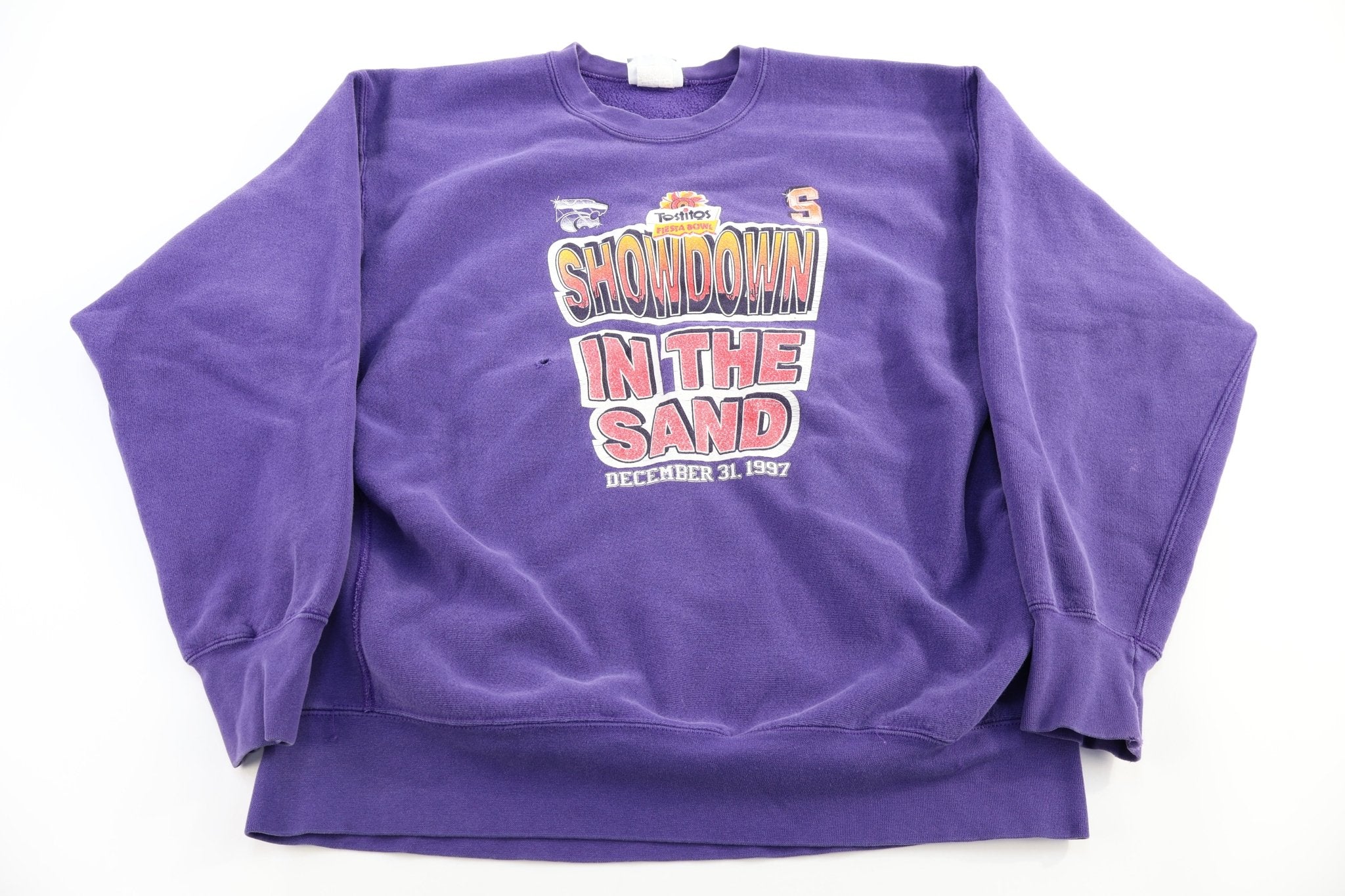 90's Tostitos Bowl Slowdown In The Sand Sweatshirt - Sweatshirt - Thrifted Threads
