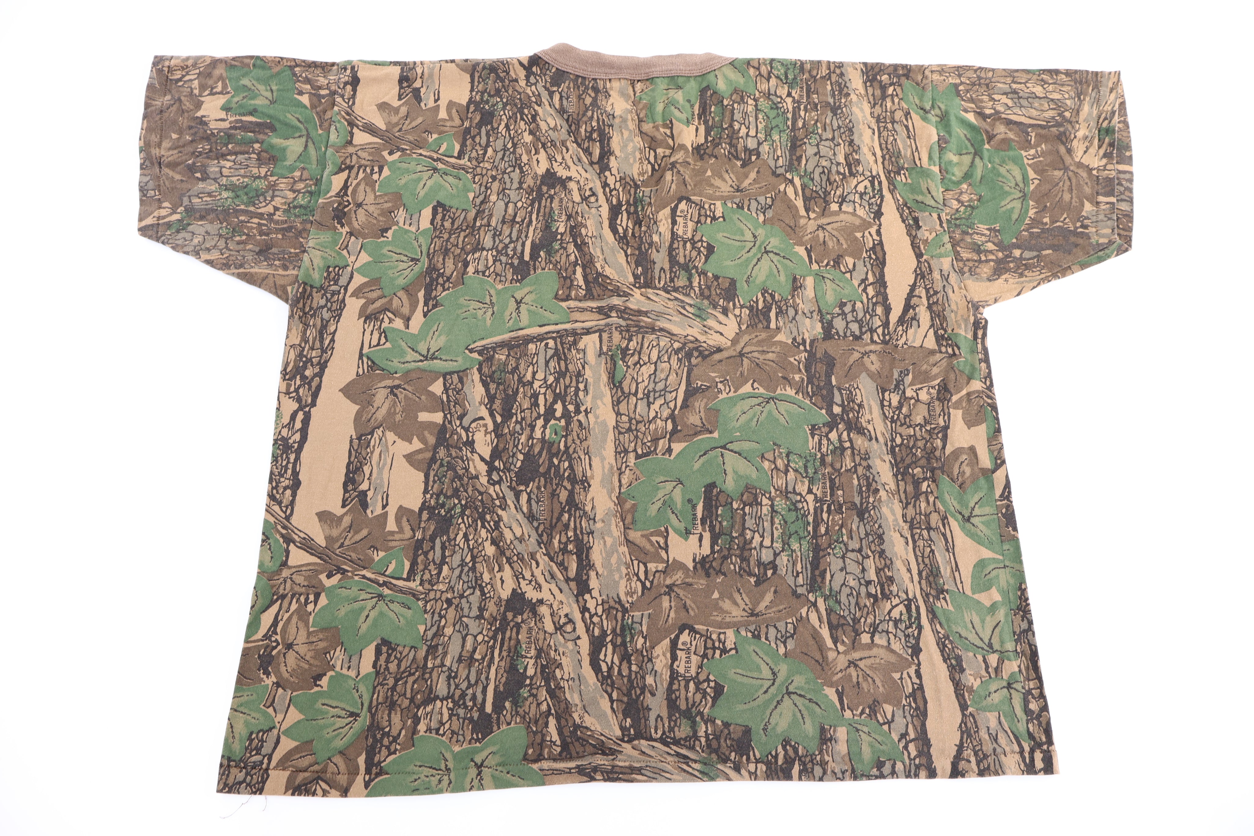 90's Tree Bark Camo Pocket T-shirt - Shirts & Tops - Thrifted Threads