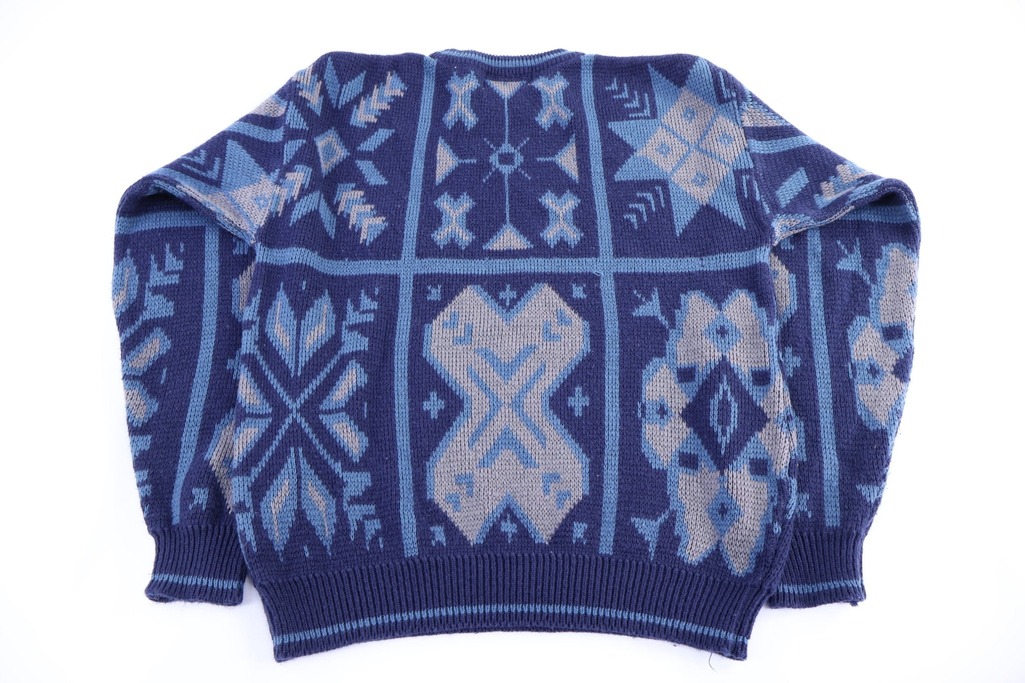 90's Trend Basic Multipattern Knit Sweater - Sweater - Thrifted Threads
