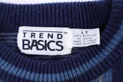 90's Trend Basic Multipattern Knit Sweater - Sweater - Thrifted Threads