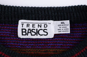90's Trend Basics Multicolor Knit Sweater - Sweater - Thrifted Threads