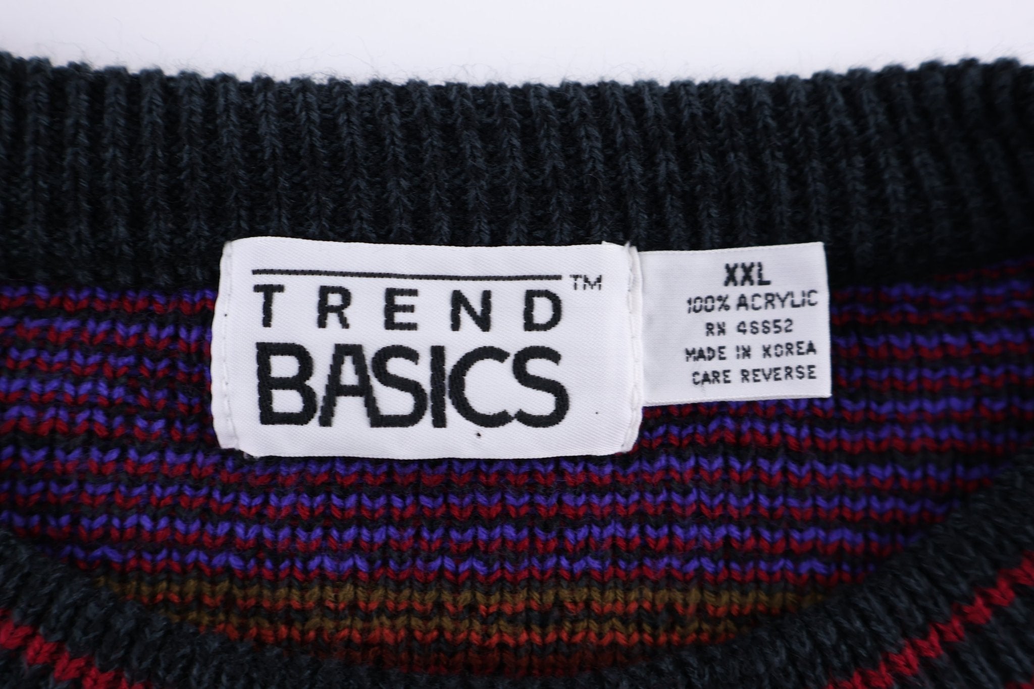 90's Trend Basics Multicolor Knit Sweater - Sweater - Thrifted Threads