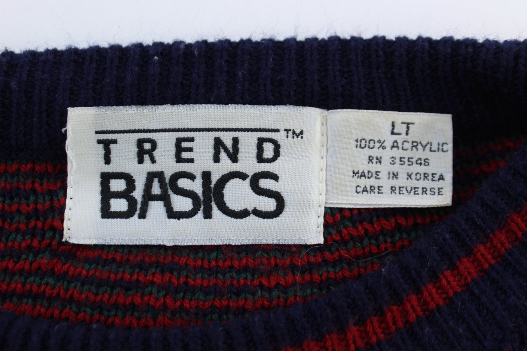 90's Trend Basics Multipatterned Knit Sweater - Sweater - Thrifted Threads
