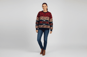 90's Trend Basics Multipatterned Knit Sweater - Sweater - Thrifted Threads