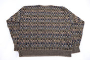 90's TSR Multipattern Knit Sweater - Sweater - Thrifted Threads