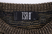 90's TSR Multipattern Knit Sweater - Sweater - Thrifted Threads