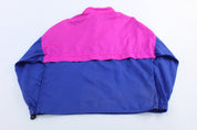90's Umbro Embroidered Logo Blue & Pink Pullover Jacket - ThriftedThreads.com
