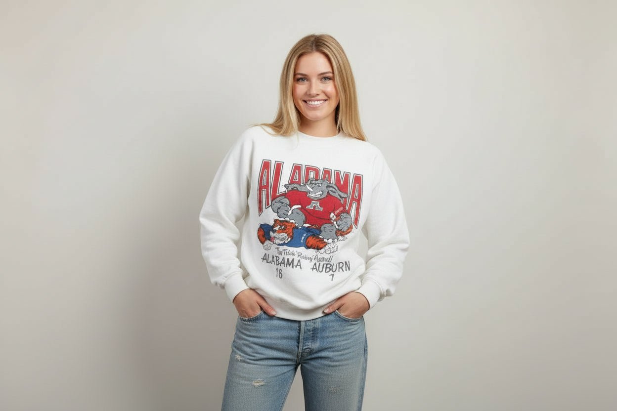 90's University of Alabama "The Tide's Rolling Again" Sweatshirt - Sweatshirt - Thrifted Threads
