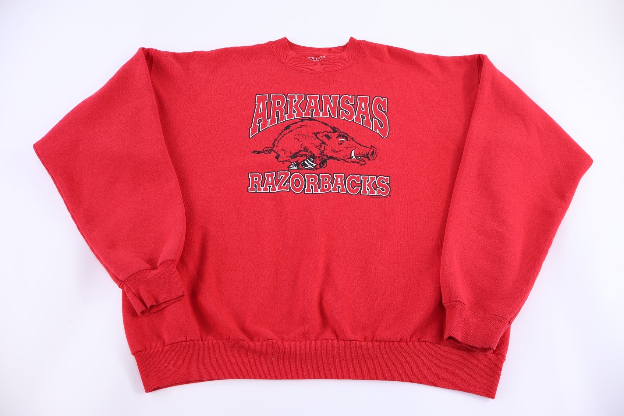 90's University of Arkansas Razorbacks Sweatshirt - Sweatshirt - Thrifted Threads