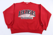90's University of Arkansas Sweatshirt - Sweatshirt - Thrifted Threads