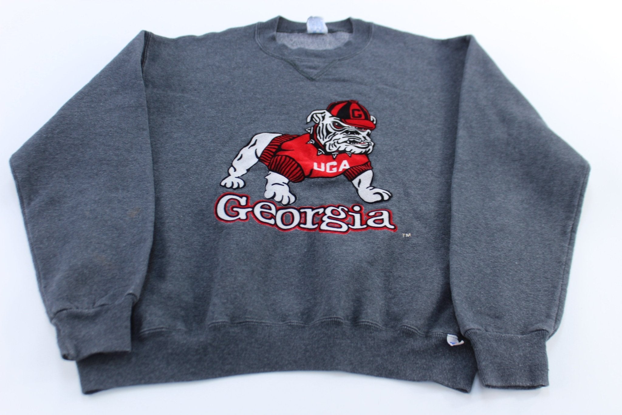90's University of Georgia Bulldogs Russell Athletic Sweatshirt - ThriftedThreads.com