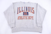 90's University of Illinois Athletic Determent Sweatshirt - Sweatshirt - Thrifted Threads