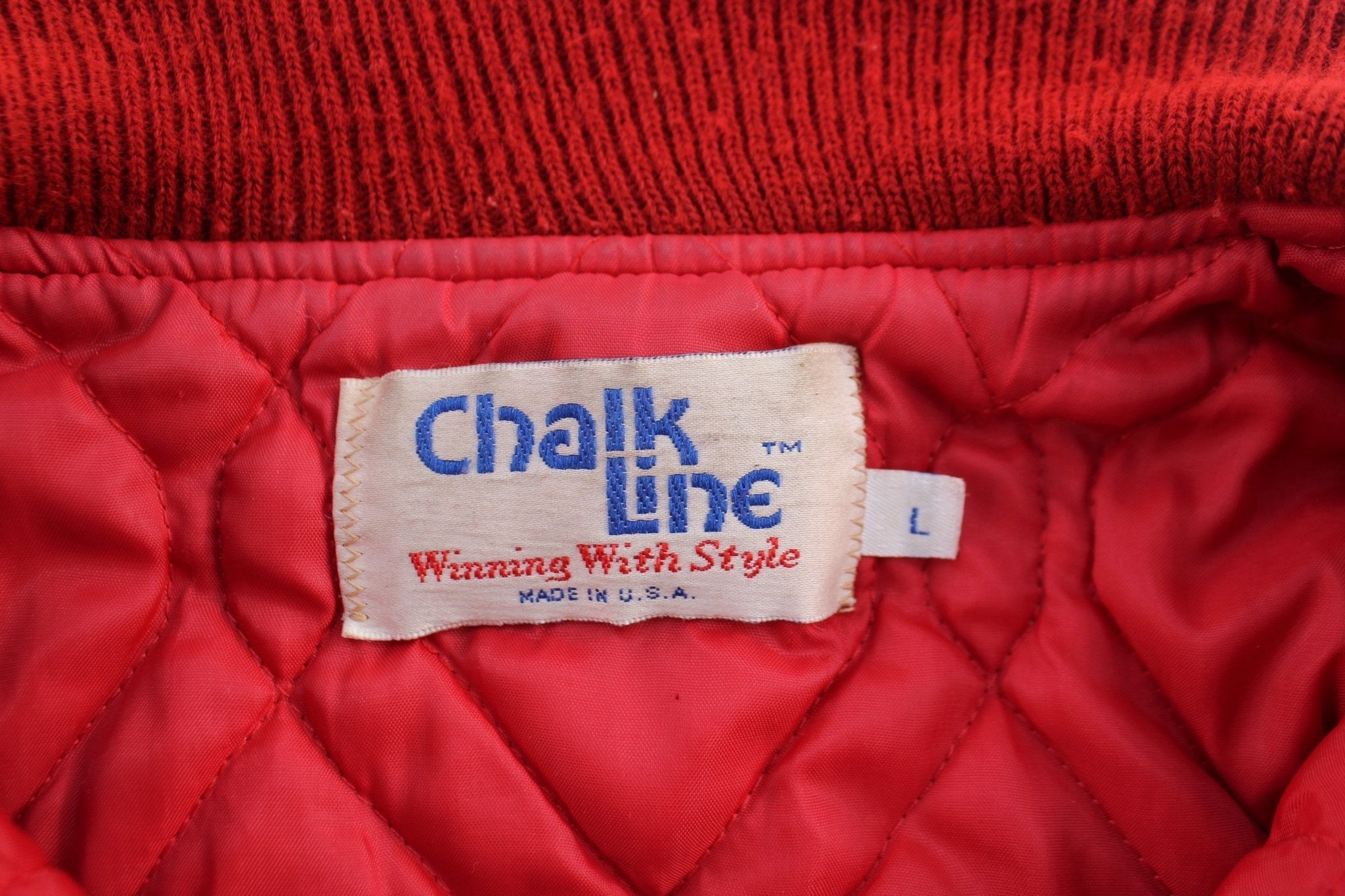 90's University of Illinois Chalk Line Wool Varsity Jacket - Jackets - Thrifted Threads