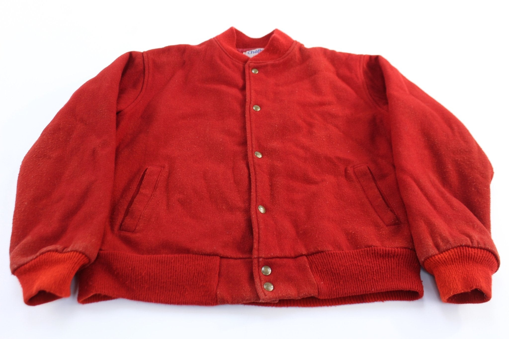90's University of Illinois Chalk Line Wool Varsity Jacket - Jackets - Thrifted Threads