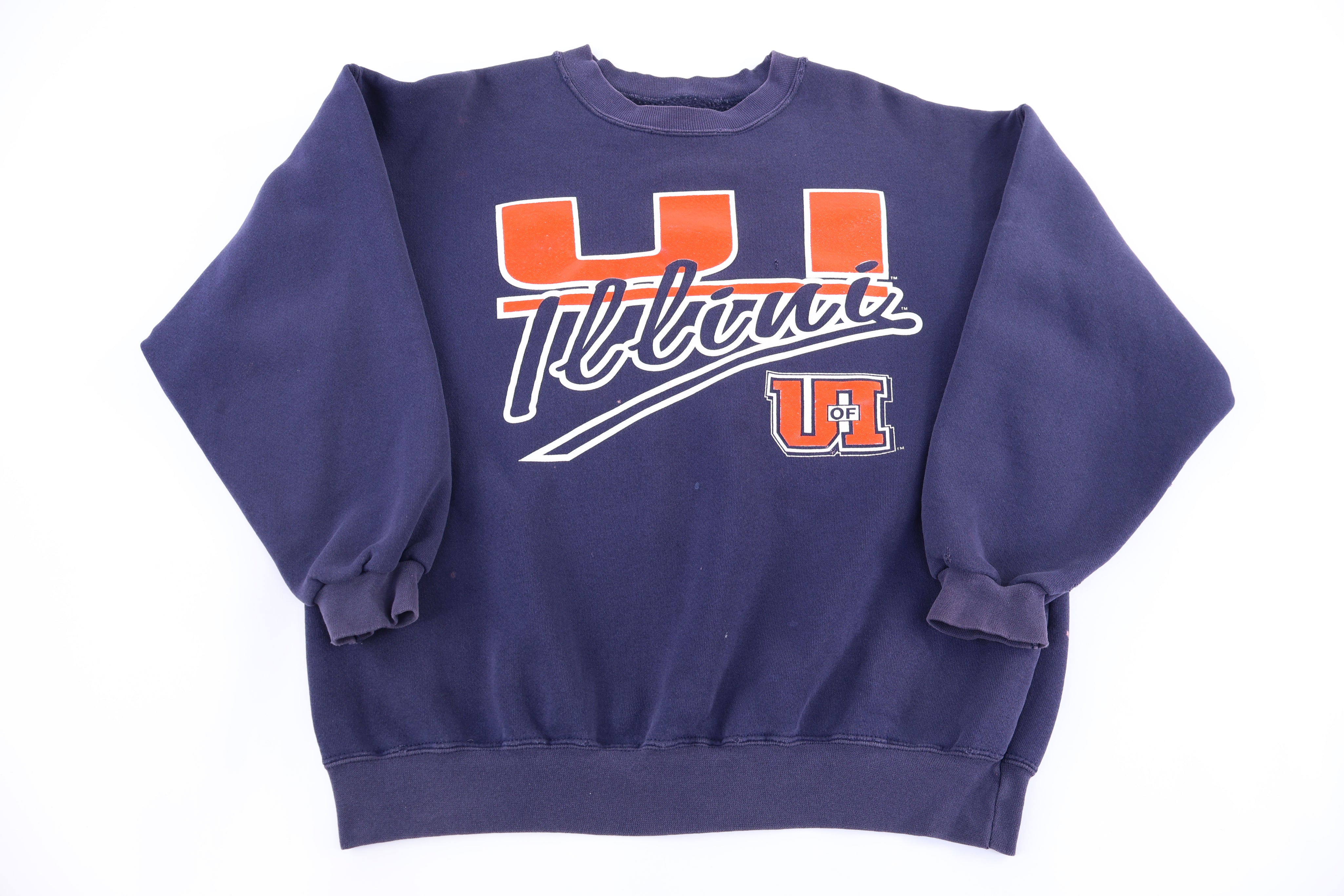 90's University of Illinois Sweatshirt - Sweatshirt - Thrifted Threads