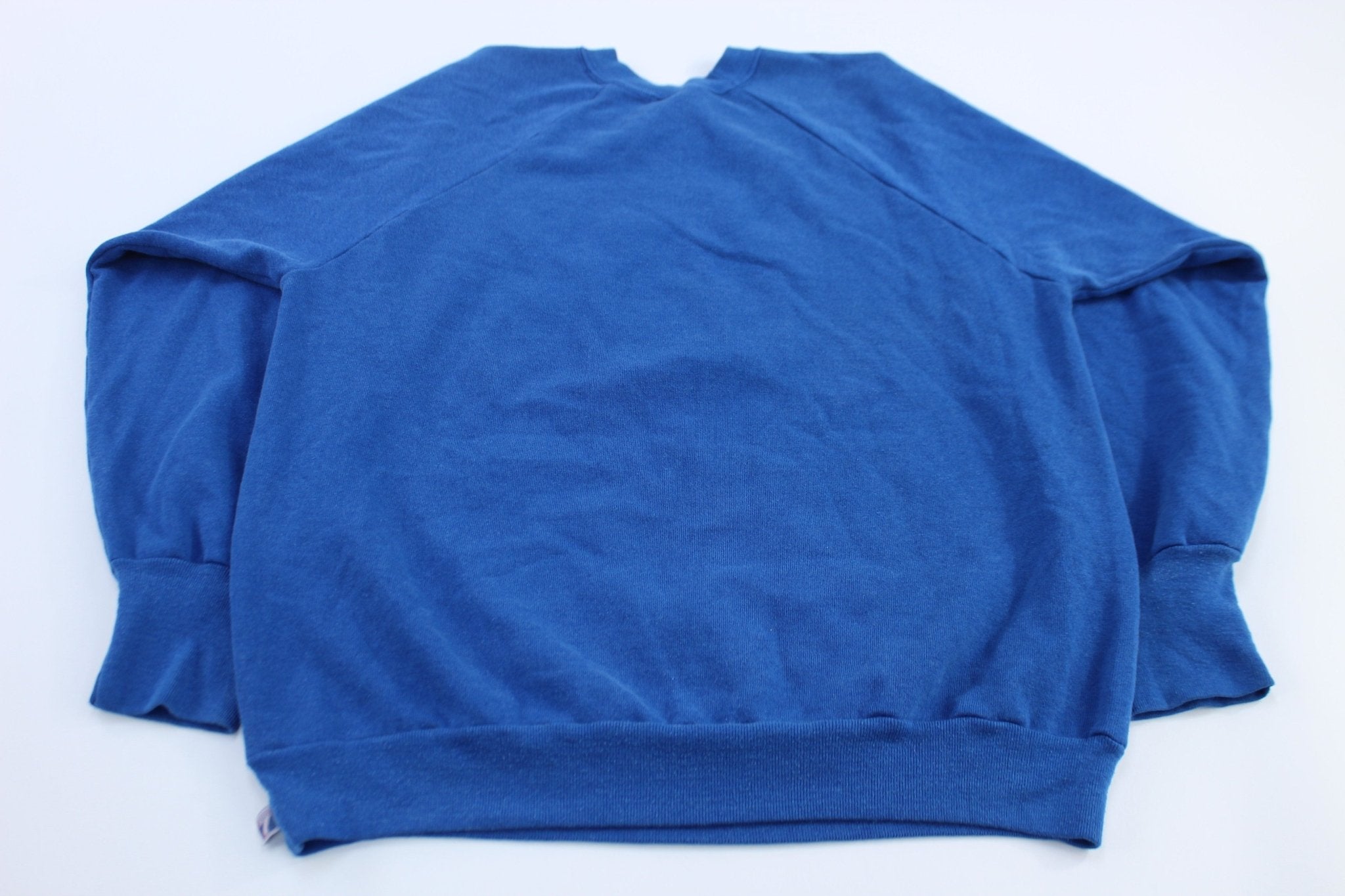 90's University of Kansas Jayhawks Embroidered Logo 7 Sweatshirt - ThriftedThreads.com