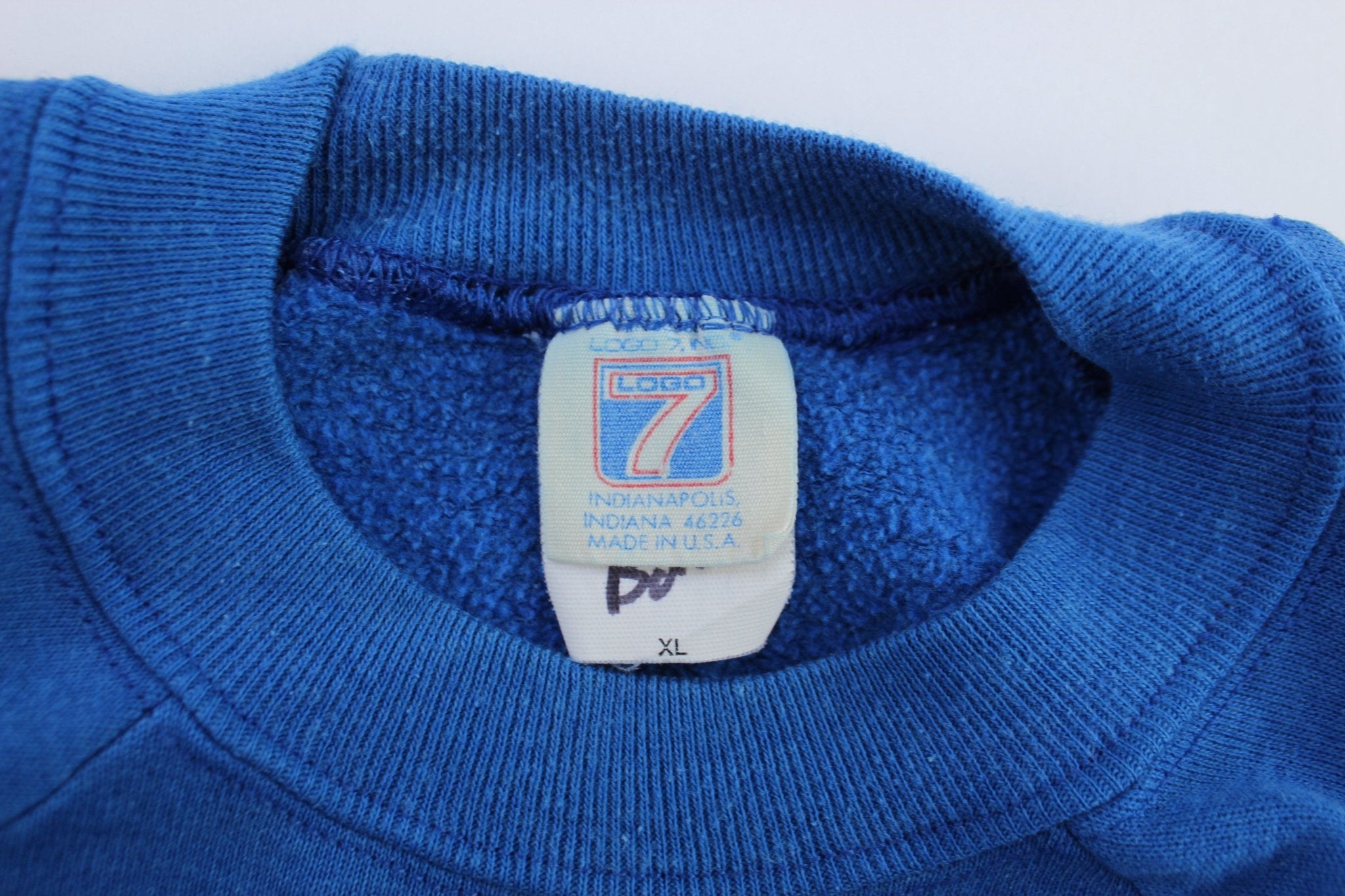 90's University of Kansas Jayhawks Embroidered Logo 7 Sweatshirt - ThriftedThreads.com