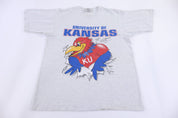 90's University of Kansas Jayhawks T-shirt - Shirts & Tops - Thrifted Threads