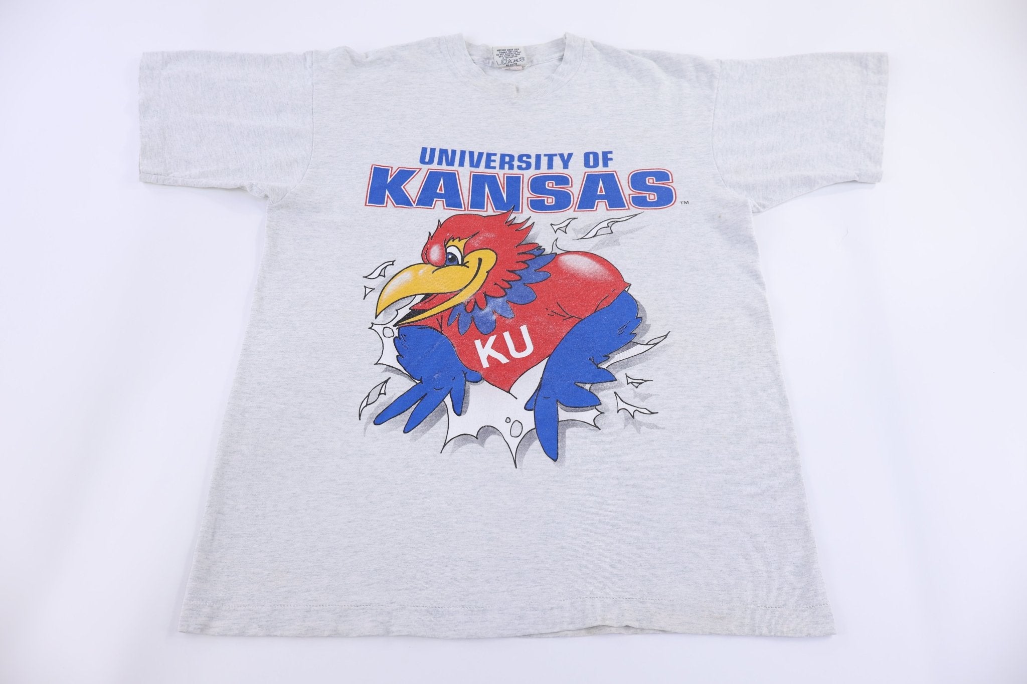 90's University of Kansas Jayhawks T-shirt - Shirts & Tops - Thrifted Threads