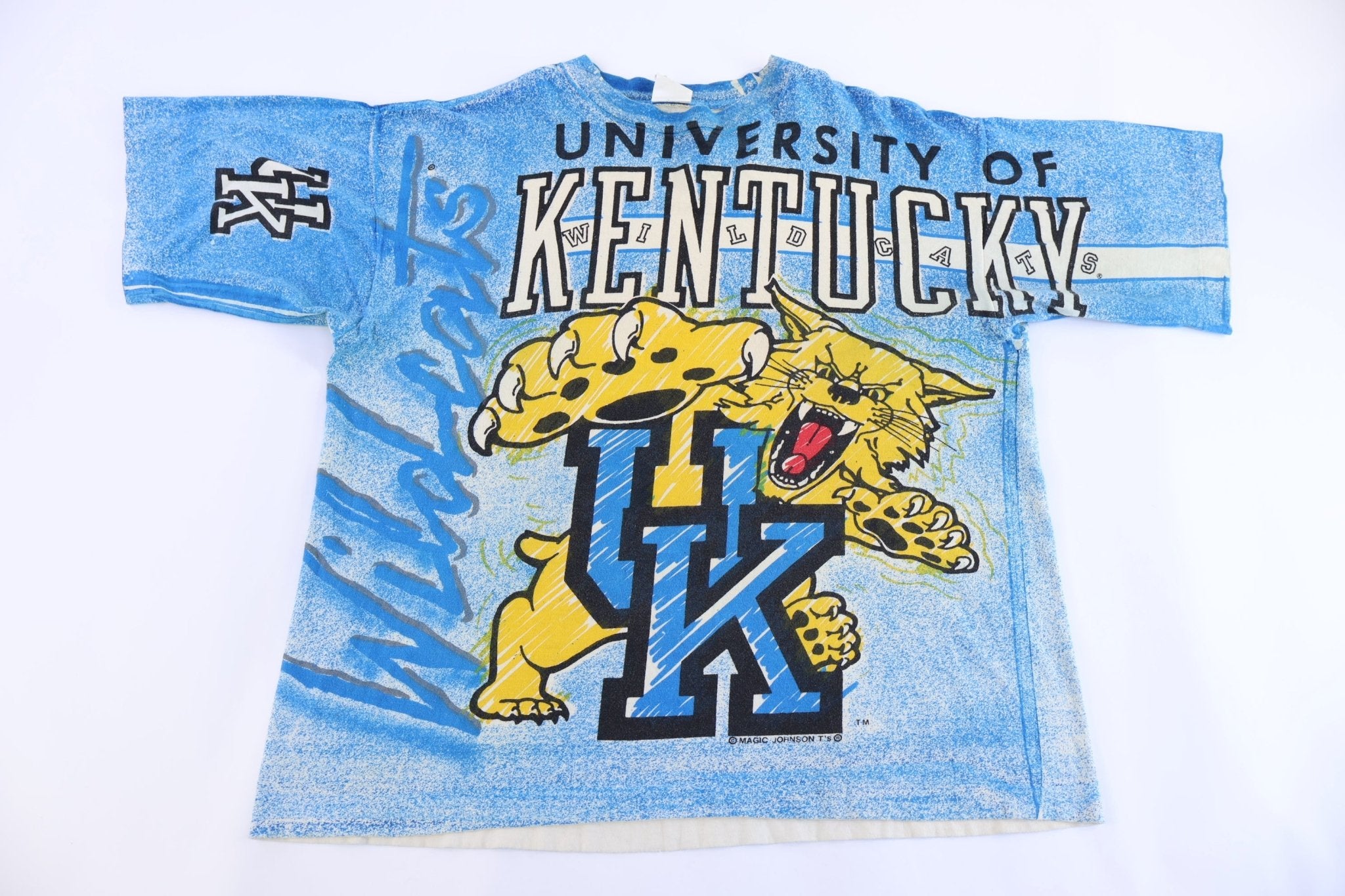 90's University of Kentucky Wildcats All Over Graphic T-shirt - Shirts & Tops - Thrifted Threads