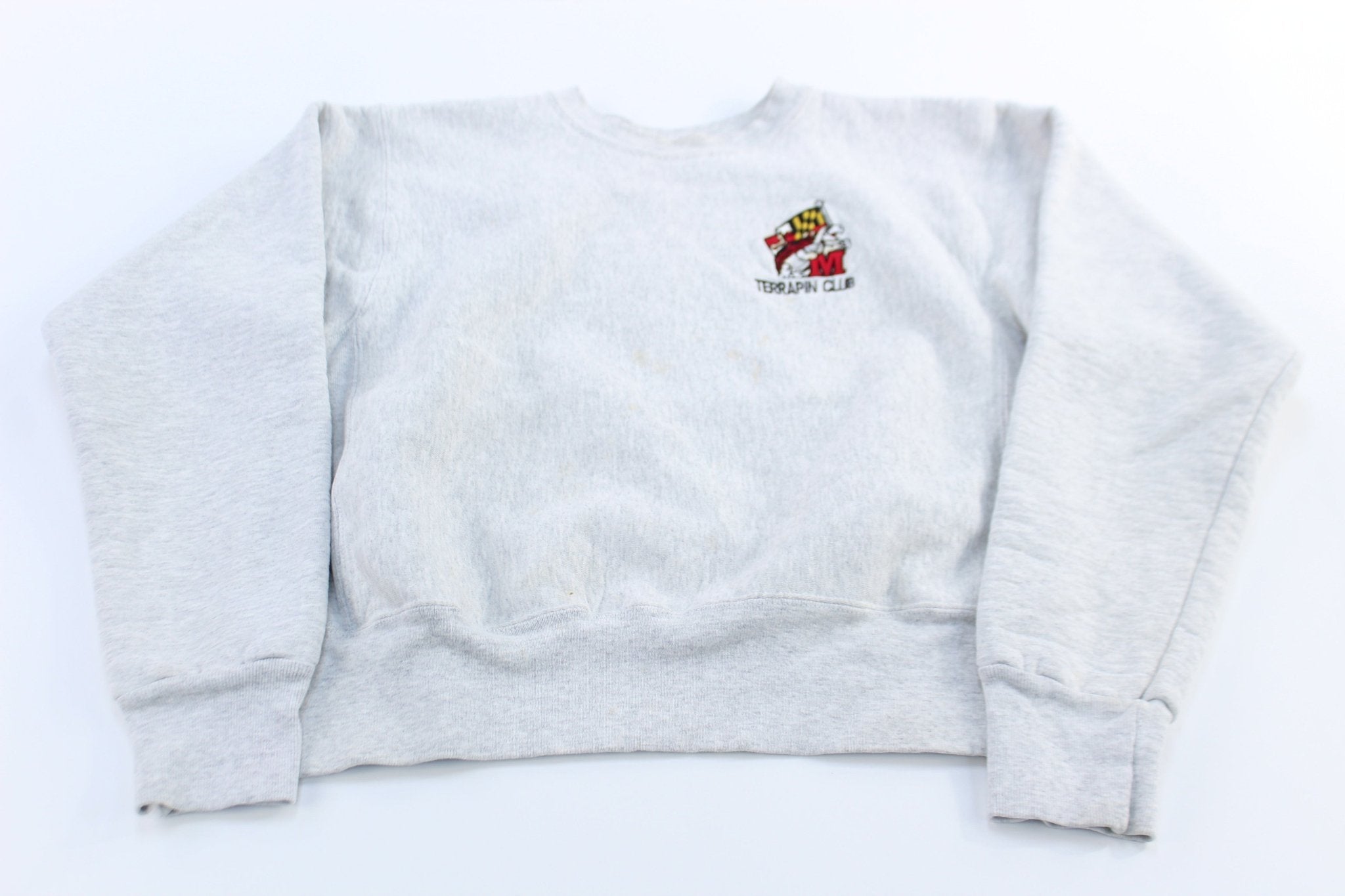 90's University of Maryland Terrapin Club Embroidered Sweatshirt - ThriftedThreads.com