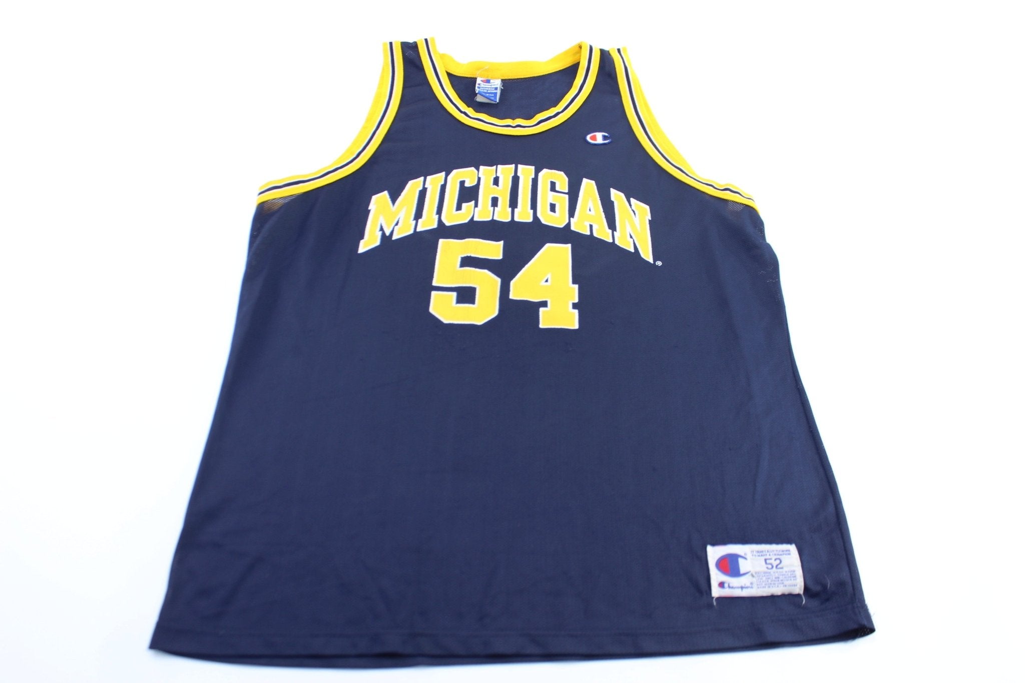 90's University of Michigan #54 Champion Basketball Jersey - ThriftedThreads.com