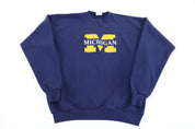 90's University of Michigan Embroidered Sweatshirt - Sweatshirt - Thrifted Threads