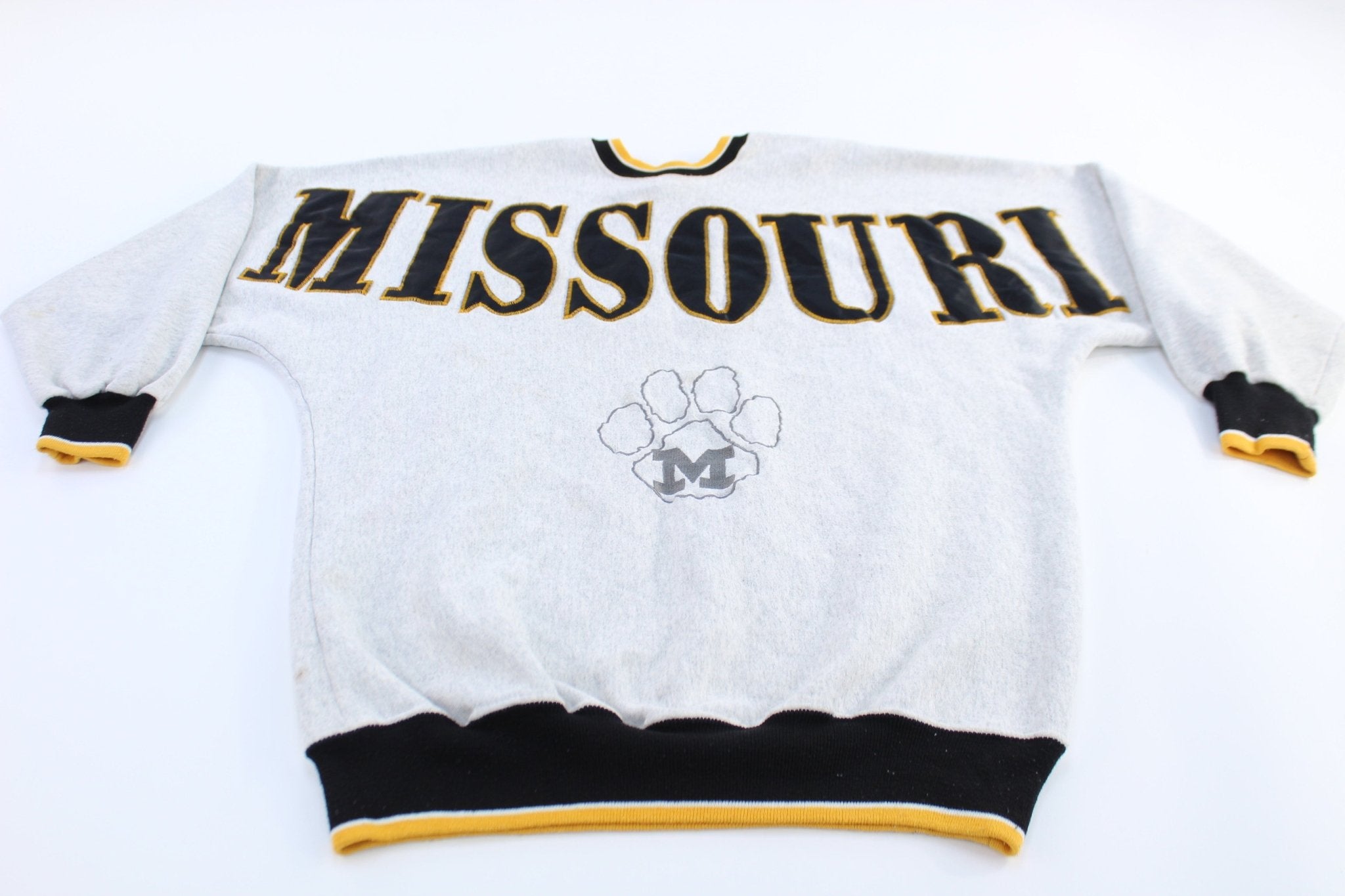 90's University of Missouri Tigers Embroidered Sweatshirt - ThriftedThreads.com