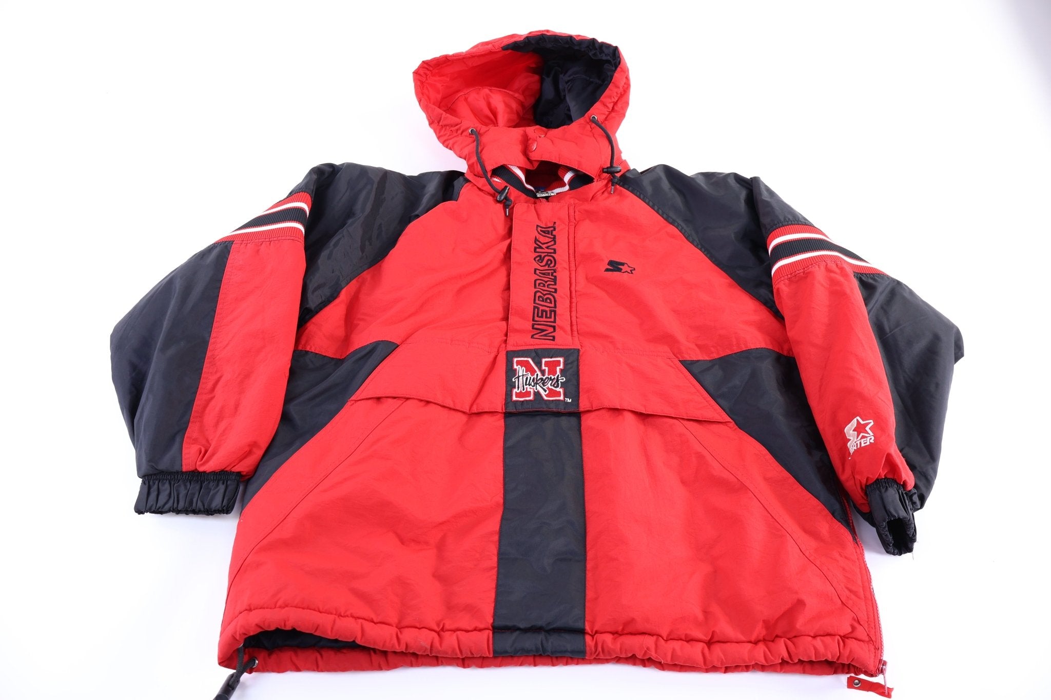 90's University of Nebraska Full Zip Puffer Jacket - Jacket - Thrifted Threads