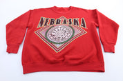 90's University of Nebraska Nutmeg Mills Sweatshirt - ThriftedThreads.com