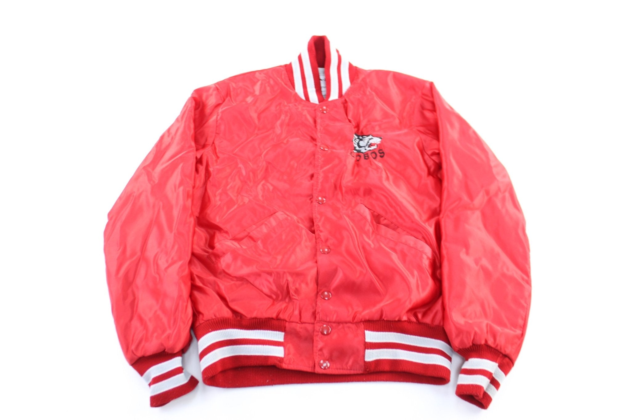 90's University of New Mexico Embroidered Lobos Bomber Jacket - ThriftedThreads.com