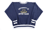 90's University of Notre Dame Embroidered Sweatshirt - Sweatshirt - Thrifted Threads